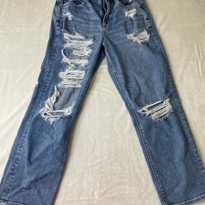 American Eagle Distressed Blue Jeans for Women